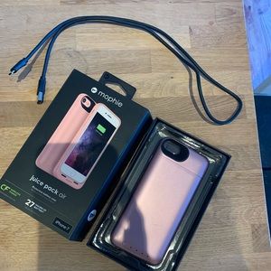 Pink Mophie Juice Pack Air for iPhone 7
